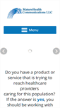 Mobile Screenshot of maturehealth.com